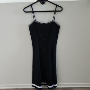 Ruby Rox Black Lace Trim Dress